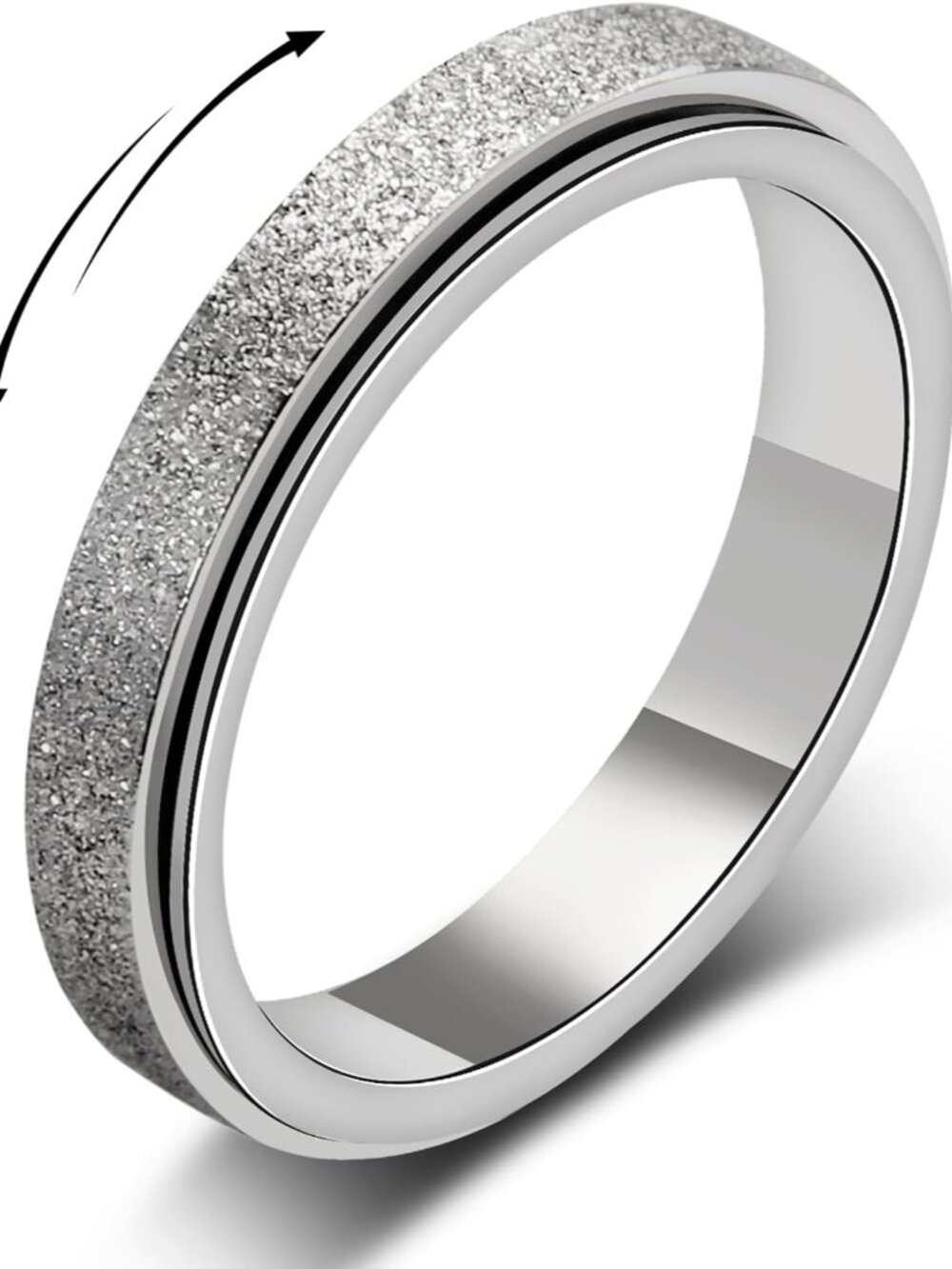 Anxiety Spinner Ring: Fidget Ring for Women - Anti-Anxiety Gift for Teen Girls &